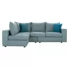 Corner Sofa MONZA C3256.08 Polymorphic Fabric Pistachio - Petrol 265x195x98cm Corner Sofa MONZA C3256.08 Polymorphic Fabric Pistachio - Petrol 265x195x98cm
