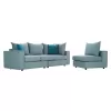 Corner Sofa MONZA C3256.08 Polymorphic Fabric Pistachio - Petrol 265x195x98cm Corner Sofa MONZA C3256.08 Polymorphic Fabric Pistachio - Petrol 265x195x98cm