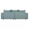 Corner Sofa MONZA C3256.08 Polymorphic Fabric Pistachio - Petrol 265x195x98cm Corner Sofa MONZA C3256.08 Polymorphic Fabric Pistachio - Petrol 265x195x98cm