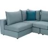 Corner Sofa MONZA C3256.08 Polymorphic Fabric Pistachio - Petrol 265x195x98cm Corner Sofa MONZA C3256.08 Polymorphic Fabric Pistachio - Petrol 265x195x98cm