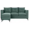 Corner Sofa PONZA C3251.07 Reversible Fabric Stain-Free Mint 200x140x88cm Corner Sofa PONZA C3251.07 Reversible Fabric Stain-Free Mint 200x140x88cm
