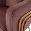 Armchair TIANA C8738.02 Dusty Pink with Golden Metal Frame 80x70x68 cm Armchair TIANA C8738.02 Dusty Pink with Golden Metal Frame 80x70x68 cm