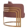 Armchair TIANA C8738.02 Dusty Pink with Golden Metal Frame 80x70x68 cm Armchair TIANA C8738.02 Dusty Pink with Golden Metal Frame 80x70x68 cm