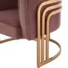 Armchair TIANA C8738.02 Dusty Pink with Golden Metal Frame 80x70x68 cm Armchair TIANA C8738.02 Dusty Pink with Golden Metal Frame 80x70x68 cm