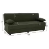 Sofa - Bed Andri 3-seater Dark Olive 180x72x77 cm Sofa - Bed Andri 3-seater Dark Olive 180x72x77 cm