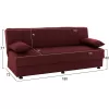 Sofa - Bed Andri 3-seater Red 180x72x77 cm Sofa - Bed Andri 3-seater Red 180x72x77 cm