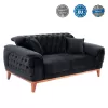 Καναπές - Κρεβάτι Bennington 2θέσιος Μαύρο 180x95x80 εκ. Καναπές - Κρεβάτι Bennington 2θέσιος Μαύρο 180x95x80 εκ.