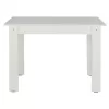 kitchen table KELVIN, white, melamine, 140x80x77