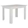 kitchen table KELVIN, white, melamine, 140x80x77