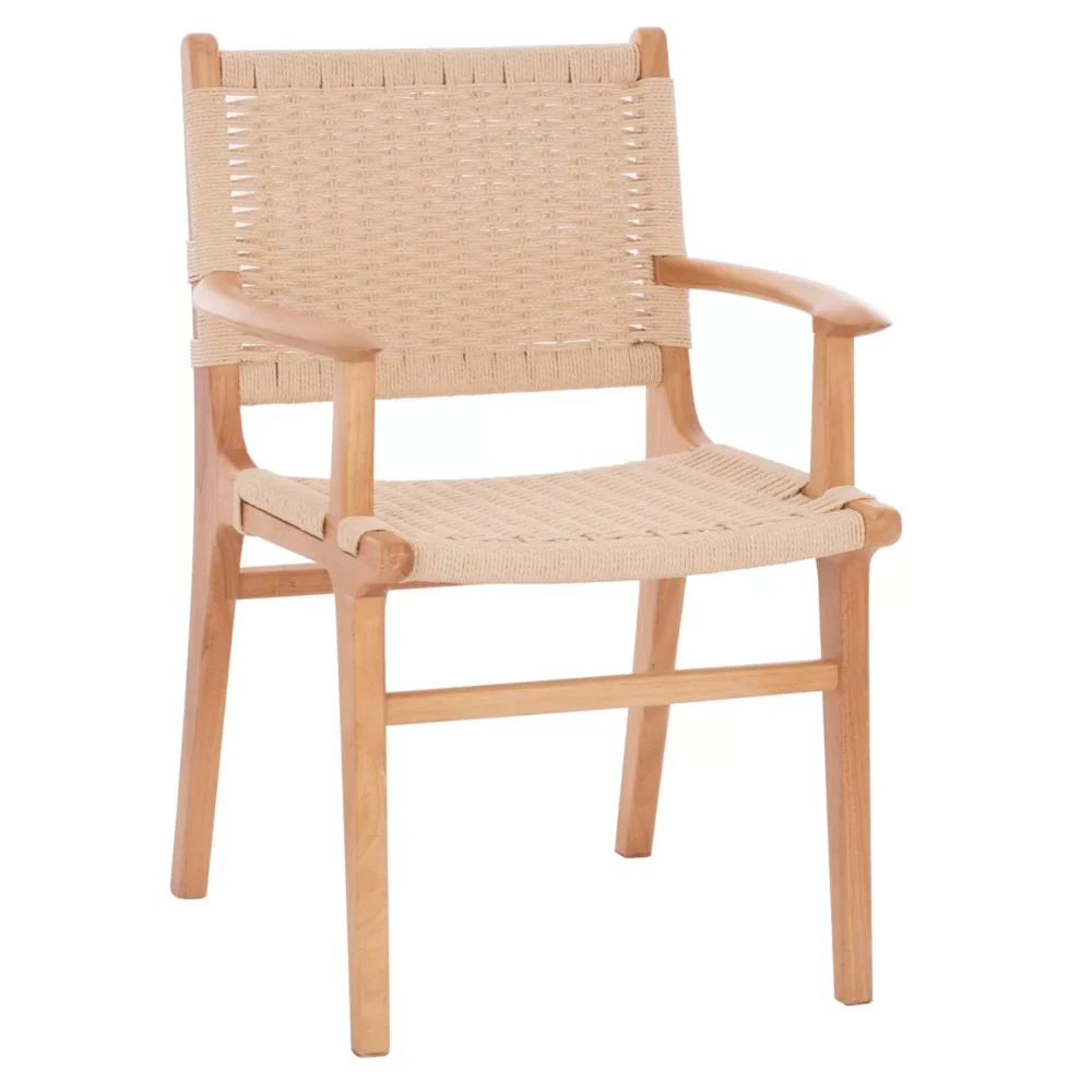 Καρέκλα-Πολυθρόνα IGNACIO Rubberwood και Σχοινί 61x56x83Υεκ.