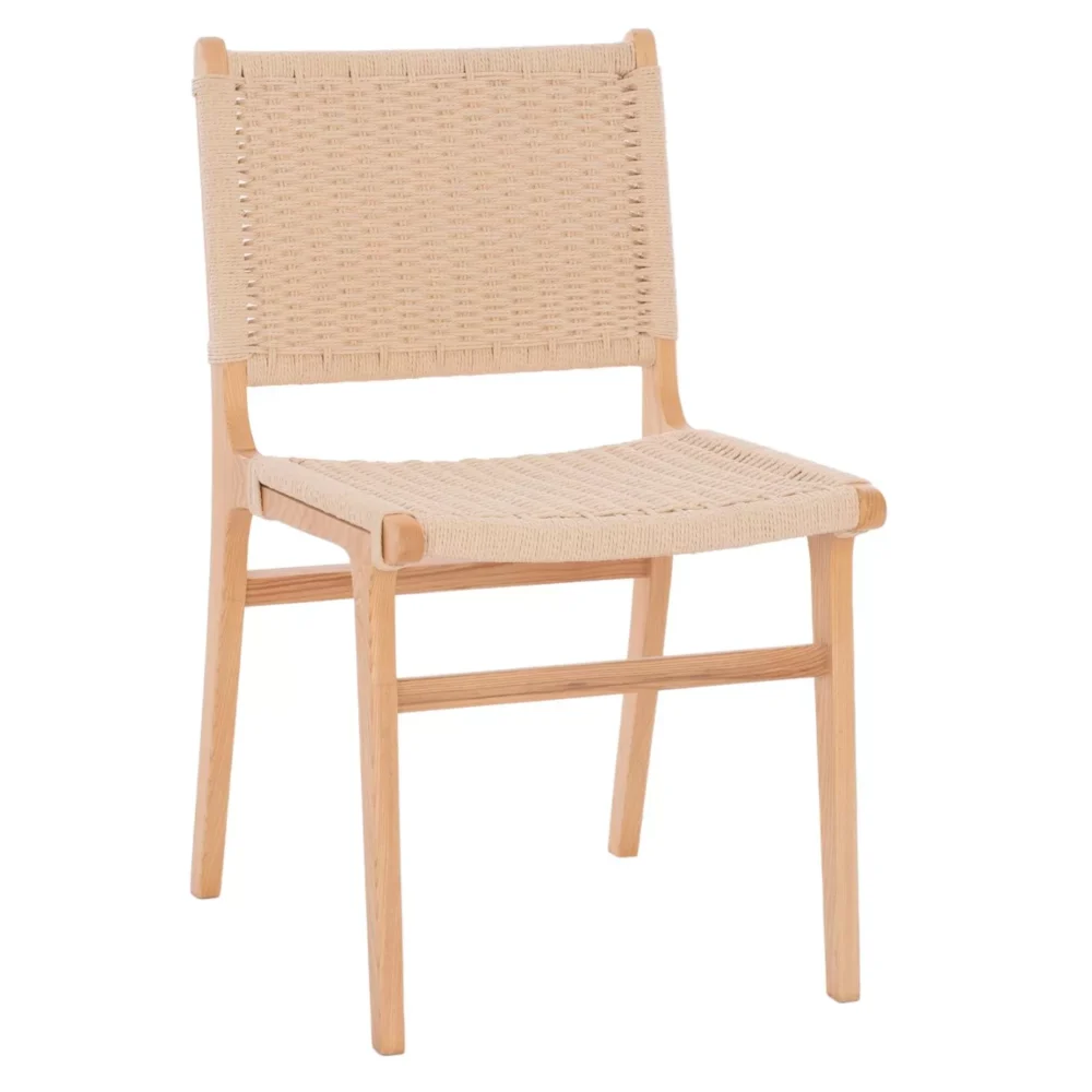 Καρέκλα IGNACIO Rubberwood και Σχοινί Φυσικό 50x60x87Υεκ.