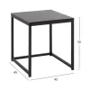 Side Coffee Tables GRELAY 2 pcs MDF Black Marble look & Black Metal Side Coffee Tables GRELAY 2 pcs MDF Black Marble look & Black Metal