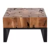 Coffee table Pien C9354 Solid Teak Wood in Natural 80x80x48cm