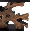 Console C9356 made of Solid Teak Wood Natural - Black 150x40x80cm Console C9356 made of Solid Teak Wood Natural - Black 150x40x80cm