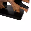 Console C9356 made of Solid Teak Wood Natural - Black 150x40x80cm Console C9356 made of Solid Teak Wood Natural - Black 150x40x80cm