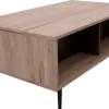 Coffee Table MARGARIT Melamine with Storage Space 100x58x39-53cm Coffee Table MARGARIT Melamine with Storage Space 100x58x39-53cm
