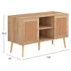 COLM TV Cabinet with RATTAN Doors in Natural 120x39x56.5cm COLM TV Cabinet with RATTAN Doors in Natural 120x39x56.5cm