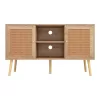 COLM TV Cabinet with RATTAN Doors in Natural 120x39x56.5cm COLM TV Cabinet with RATTAN Doors in Natural 120x39x56.5cm