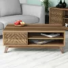 Coffee Table C9502.01 Melamine with Cabinet in Walnut 105x60x38.2cm Coffee Table C9502.01 Melamine with Cabinet in Walnut 105x60x38.2cm
