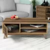 Coffee Table C9502.01 Melamine with Cabinet in Walnut 105x60x38.2cm Coffee Table C9502.01 Melamine with Cabinet in Walnut 105x60x38.2cm
