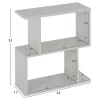 Τραπεζάκι σαλονιού Βοηθητικό AMABELLA με Ράφια Μελαμίνη Λευκό 45x17x52Υεκ. Τραπεζάκι σαλονιού Βοηθητικό AMABELLA με Ράφια Μελαμίνη Λευκό 45x17x52Υεκ.