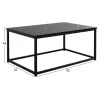 Coffee table SAFFRON C8975.13 Melamine Black Marble 95x55x43cm. Coffee table SAFFRON C8975.13 Melamine Black Marble 95x55x43cm.