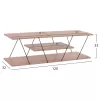 TV cabinet TARS Melamine in Natural - Black 120x32x33cm TV cabinet TARS Melamine in Natural - Black 120x32x33cm
