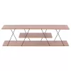 TV cabinet TARS Melamine in Natural - Black 120x32x33cm TV cabinet TARS Melamine in Natural - Black 120x32x33cm