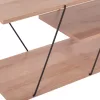 TV cabinet TARS Melamine in Natural - Black 120x32x33cm TV cabinet TARS Melamine in Natural - Black 120x32x33cm