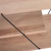 TV cabinet TARS Melamine in Natural - Black 120x32x33cm TV cabinet TARS Melamine in Natural - Black 120x32x33cm