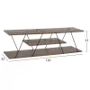 TV stand TARS Melamine in Olive Gray 120x32x33cm