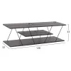 TV cabinet TARS Melamine in Gray 120x32x33cm TV cabinet TARS Melamine in Gray 120x32x33cm