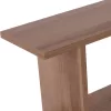 Side Coffee Table AMABELLA with Shelves Melamine Natural 45x17x52cm Side Coffee Table AMABELLA with Shelves Melamine Natural 45x17x52cm