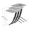 Coffee tables Zigon C9508.01 Set of 3 pcs. Natural Melamine and Metal legs 35x45x60cm Coffee tables Zigon C9508.01 Set of 3 pcs. Natural Melamine and Metal legs 35x45x60cm