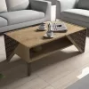 LIVING ROOM COMPOSITION  2PCS MELAMINE IN NATURAL OAK LIVING ROOM COMPOSITION  2PCS MELAMINE IN NATURAL OAK