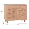 SHOE RACK-CABINET CASSIOPE  MELAMINE IN NATURAL WOOD COLOR 77Χ34Χ63.5Hcm. SHOE RACK-CABINET CASSIOPE  MELAMINE IN NATURAL WOOD COLOR 77Χ34Χ63.5Hcm.