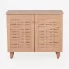 SHOE RACK-CABINET CASSIOPE  MELAMINE IN NATURAL WOOD COLOR 77Χ34Χ63.5Hcm. SHOE RACK-CABINET CASSIOPE  MELAMINE IN NATURAL WOOD COLOR 77Χ34Χ63.5Hcm.