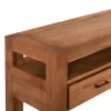 Κονσόλα με 3 Συρτάρια C9556 Ανακυκλώμενο Ξύλο TEAK σε Φυσικό 180x45x80Yεκ.