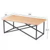 Coffee Table C9469.01 MDF with Wood Veneer in Natural Rustic 120x60x45.5cm Coffee Table C9469.01 MDF with Wood Veneer in Natural Rustic 120x60x45.5cm