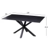 Coffee Table C9470.04 Black Marble with Black Metal Base 120x60x45.5cm Coffee Table C9470.04 Black Marble with Black Metal Base 120x60x45.5cm