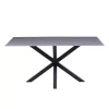 Coffee Table C9470.05 Grey Marble with Black Metal Base 120x60x45.5cm Coffee Table C9470.05 Grey Marble with Black Metal Base 120x60x45.5cm