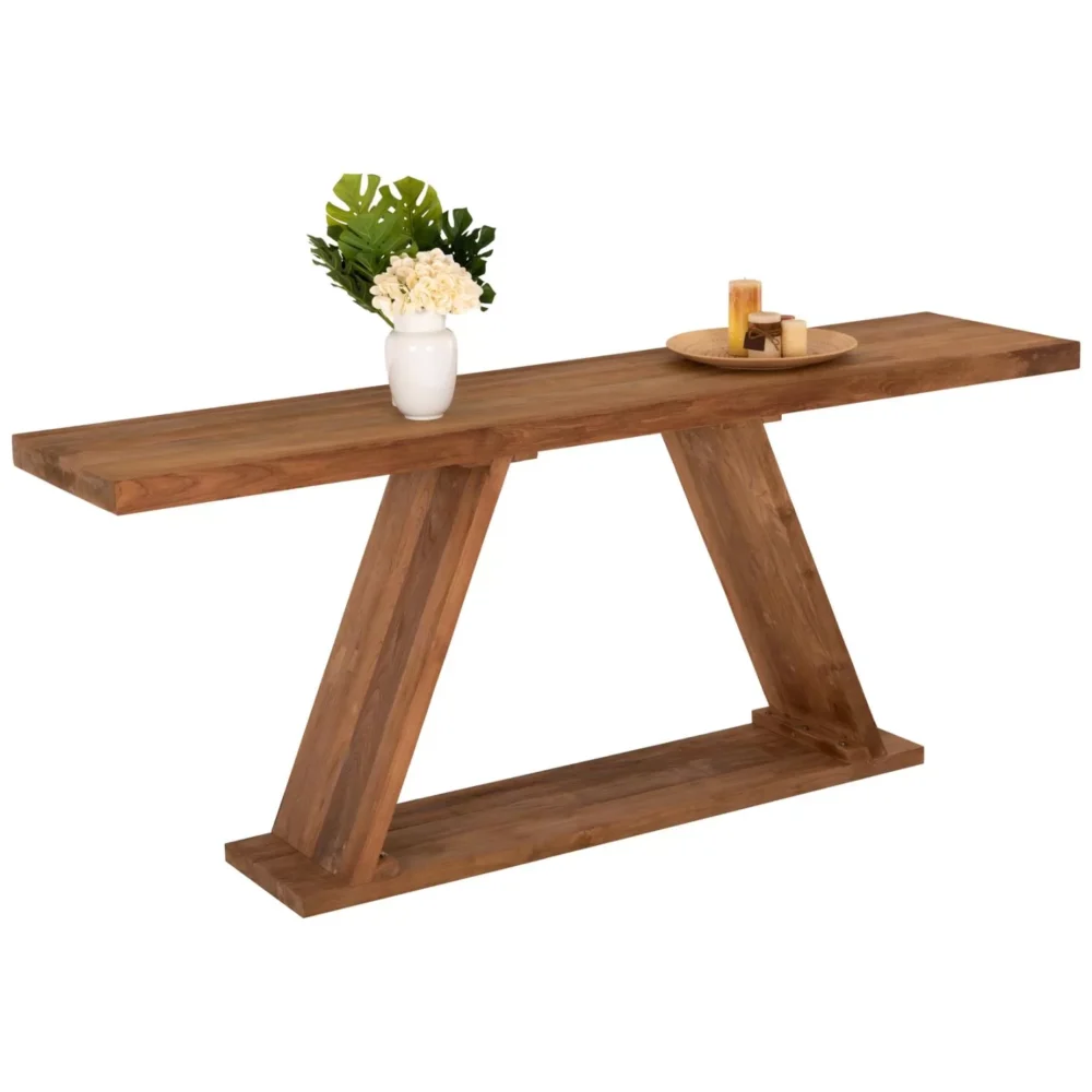 Κονσόλα C9555 απο Ξύλο TEAK σε Φυσικό χρώμα 220x50x90Υεκ.