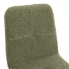 Chair SHELLY Teddy fabric Pistachio green color and Black Metal legs 48x64x87Hcm. Chair SHELLY Teddy fabric Pistachio green color and Black Metal legs 48x64x87Hcm.