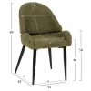 Chair SARKY Green Boucle fabric and Metal legs 55x62x89Hcm. Chair SARKY Green Boucle fabric and Metal legs 55x62x89Hcm.