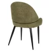 Chair SARKY Green Boucle fabric and Metal legs 55x62x89Hcm. Chair SARKY Green Boucle fabric and Metal legs 55x62x89Hcm.