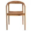 Armchair DEUS Teak Wood 54x56x76Hcm.