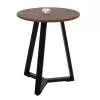Τραπεζάκι σαλονιού Βοηθητικό ROCKET MDF Καρυδί και Μαύρη Μεταλλική Βάση Φ45x55Υεκ. Τραπεζάκι σαλονιού Βοηθητικό ROCKET MDF Καρυδί και Μαύρη Μεταλλική Βάση Φ45x55Υεκ.
