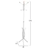 FLOOR STANDING HANGER  METALLIC IN WHITE COLOR-7 HANGING POSITIONS 41x41x176Hcm. FLOOR STANDING HANGER  METALLIC IN WHITE COLOR-7 HANGING POSITIONS 41x41x176Hcm.