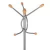 FLOOR STANDING HANGER  METALLIC IN SILVER COLOR-7 HANGING POSITIONS 41x41x176Hcm. FLOOR STANDING HANGER  METALLIC IN SILVER COLOR-7 HANGING POSITIONS 41x41x176Hcm.