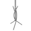 FLOOR STANDING HANGER  METALLIC IN SILVER COLOR-7 HANGING POSITIONS 41x41x176Hcm. FLOOR STANDING HANGER  METALLIC IN SILVER COLOR-7 HANGING POSITIONS 41x41x176Hcm.